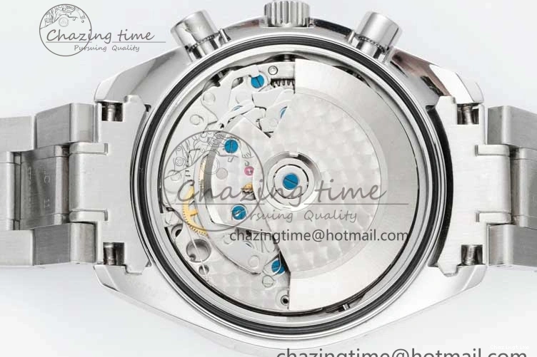 0720 Cozy Speedmaster Racing Master SS HKF Best Edition Black White Dial on SS Bracelet A 7807